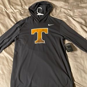 Long sleeve Nike volunteers shirt with a hood. Haven’t ever worn it